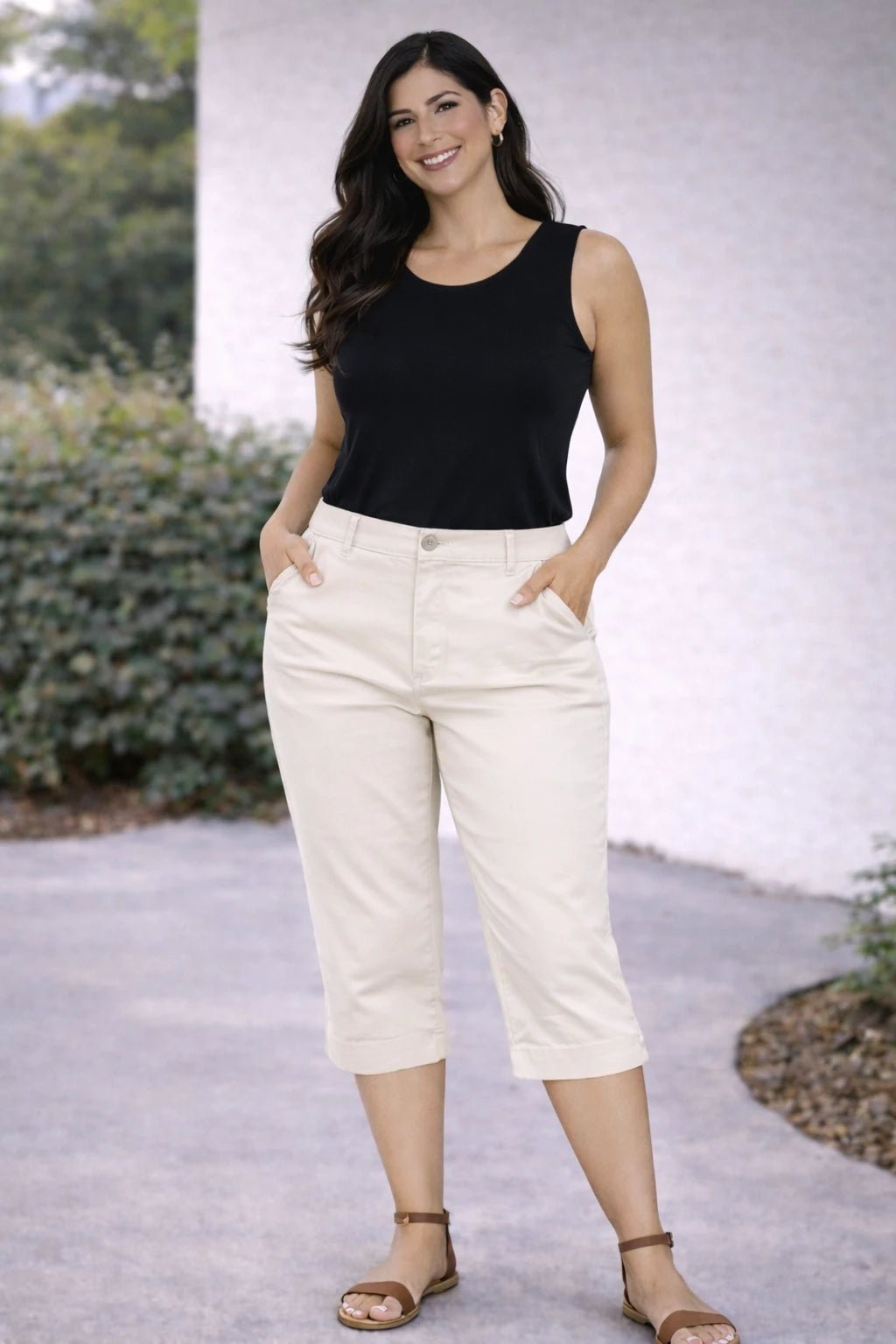 Capri Beige/Crema Clásico Mujer - LaOtraPrenda.cl - Pantalon
