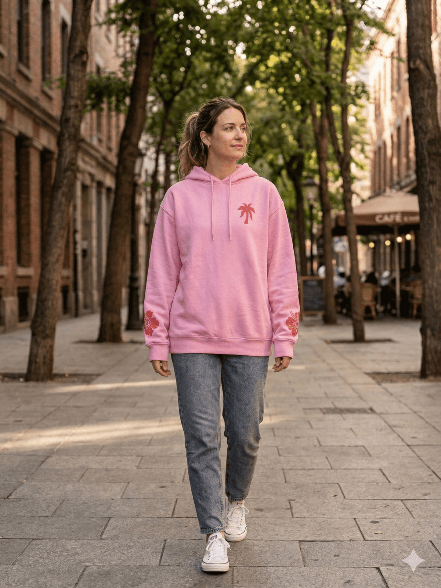 Polerón Rosado Casual - LaOtraPrenda.cl - Polerón