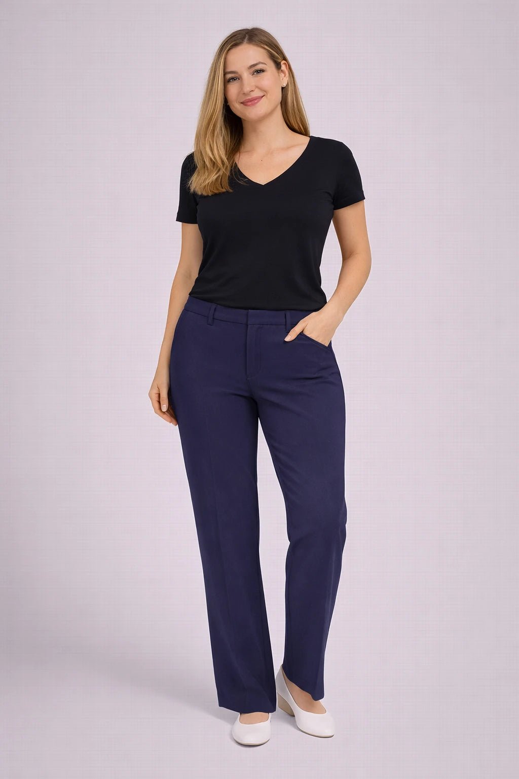 Pantalón Banana Republic Mujer - Azul Marino - LaOtraPrenda.cl - Pantalon