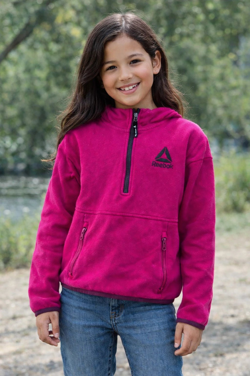 Polerón Reebok Niña - Fucsia - LaOtraPrenda.cl - Polerón