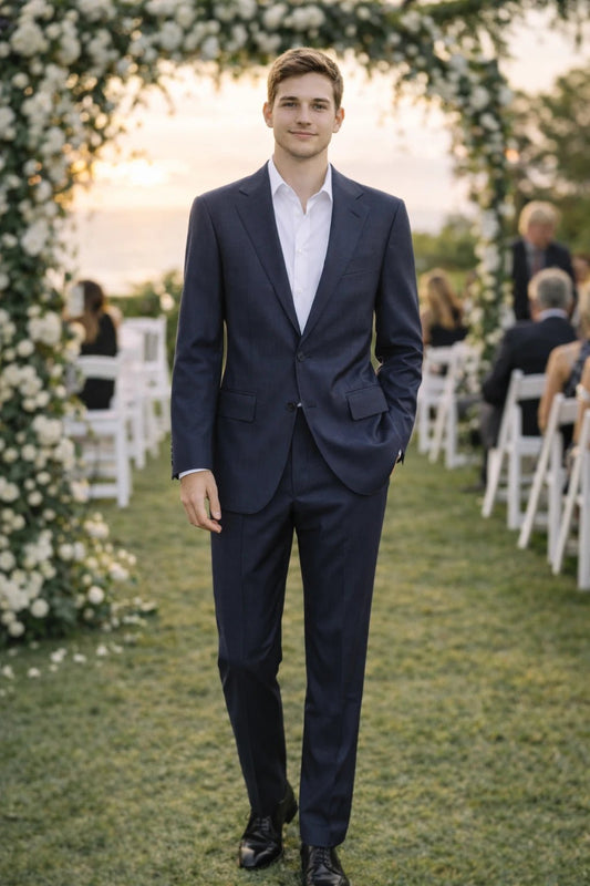 Traje Hombre Ermenegildo Zegna Azul – Lana 100% - LaOtraPrenda.cl - Traje