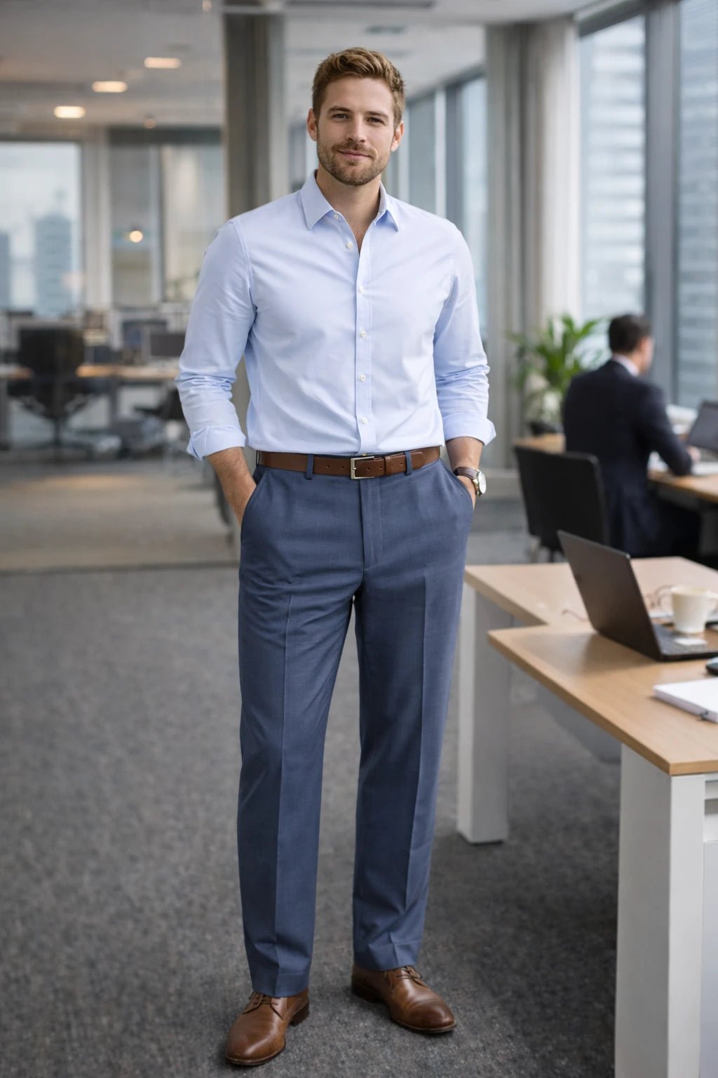 Pantalón Calvin Klein / Azul - LaOtraPrenda.cl - Pantalon
