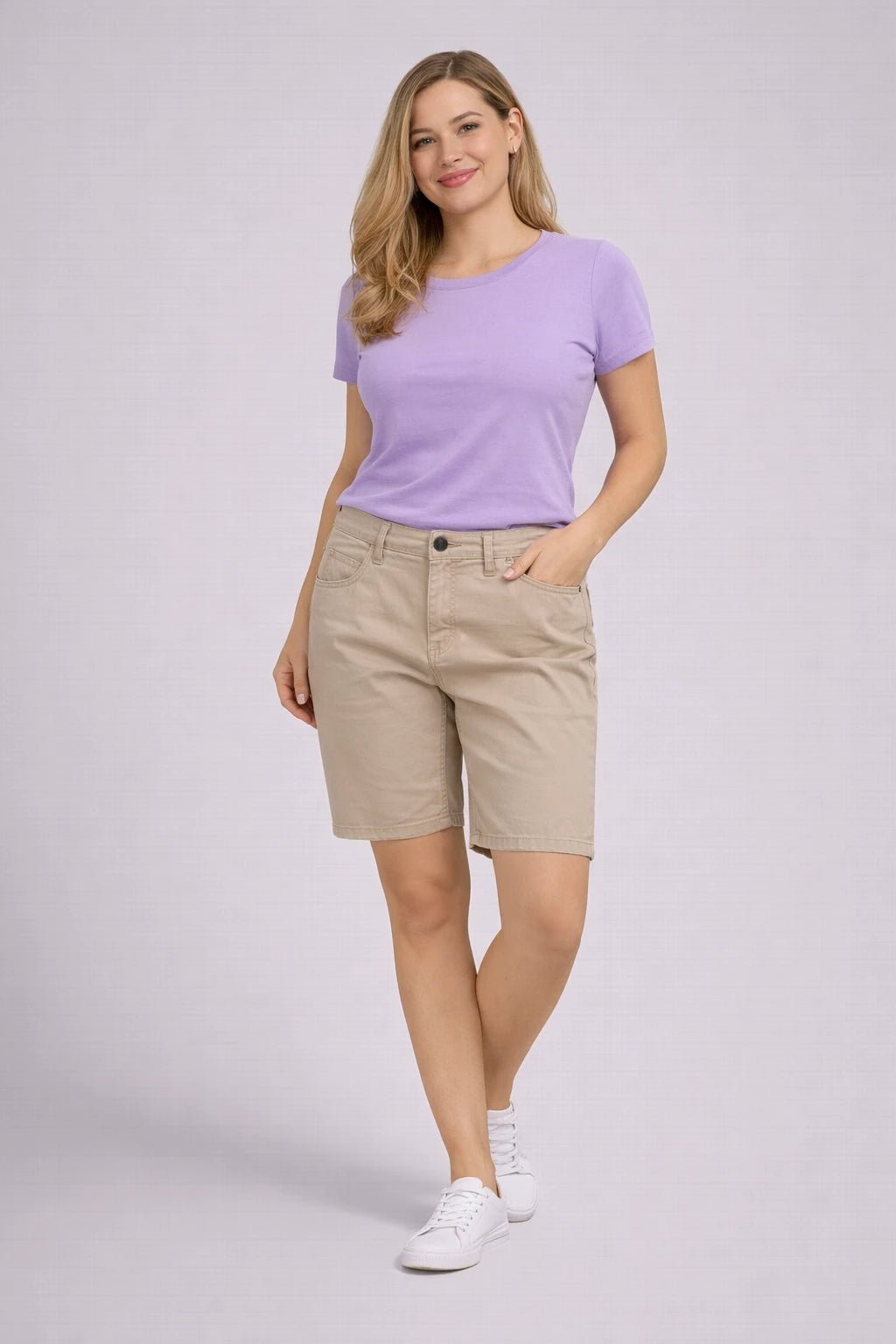 Short Beige Lee Riders Original Mujer - LaOtraPrenda.cl - Short