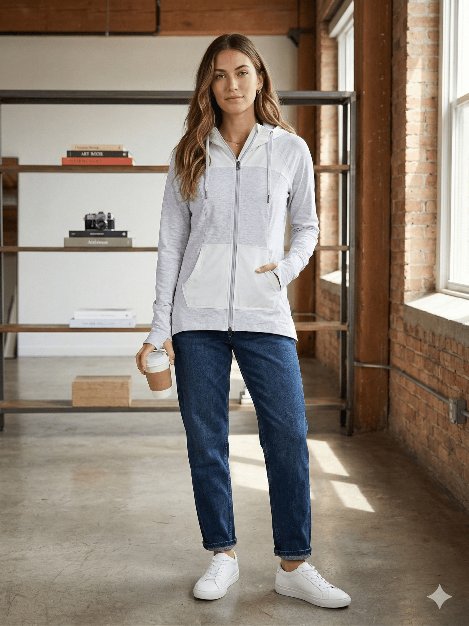 Polerón Eddie Bauer Gris - LaOtraPrenda.cl - Polerón