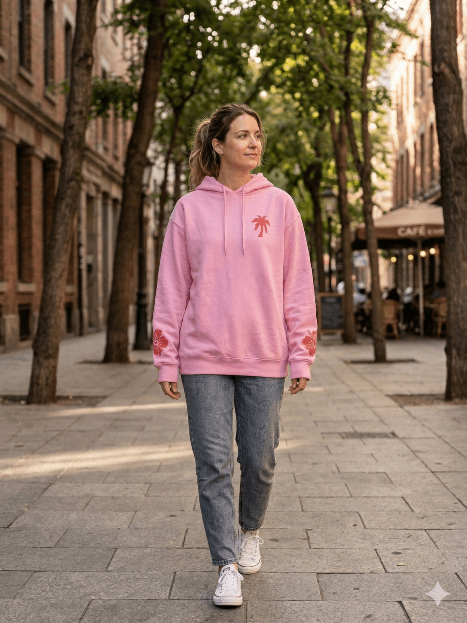 Polerón Rosado Casual - LaOtraPrenda.cl - Polerón