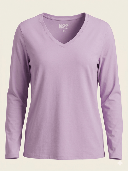 Polera Lands' End Lila - LaOtraPrenda.cl - Polera