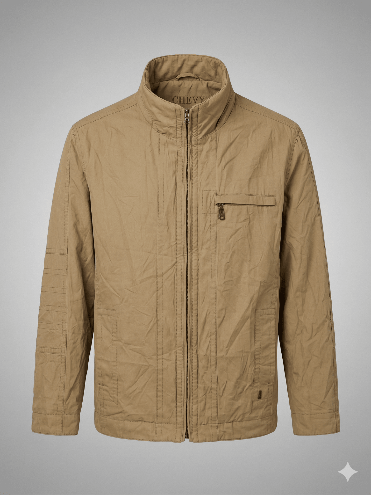Chaqueta Chevy Café Claro - LaOtraPrenda.cl - Chaqueta