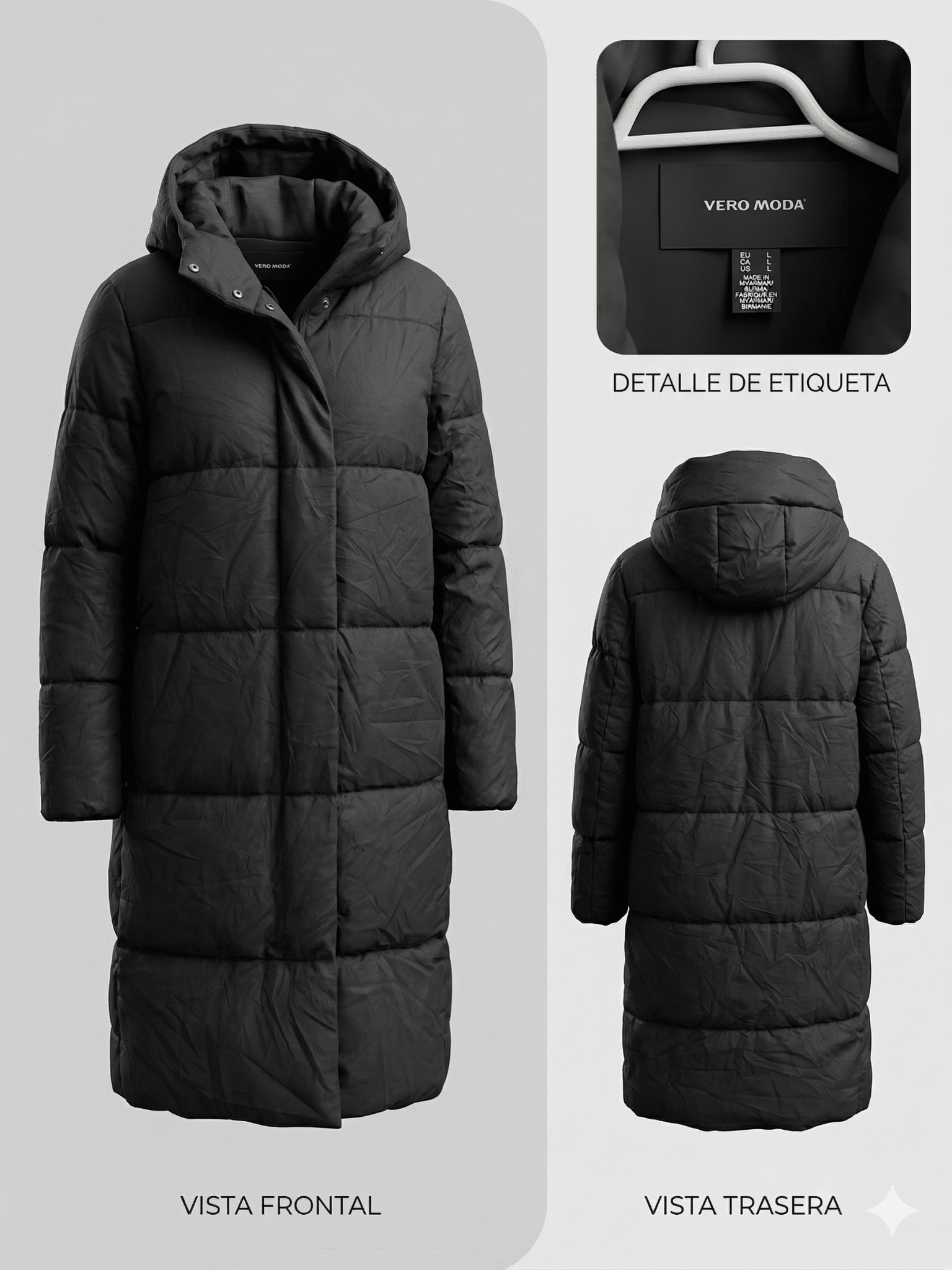 Chaqueta Vero Moda Negra - LaOtraPrenda.cl - Chaqueta