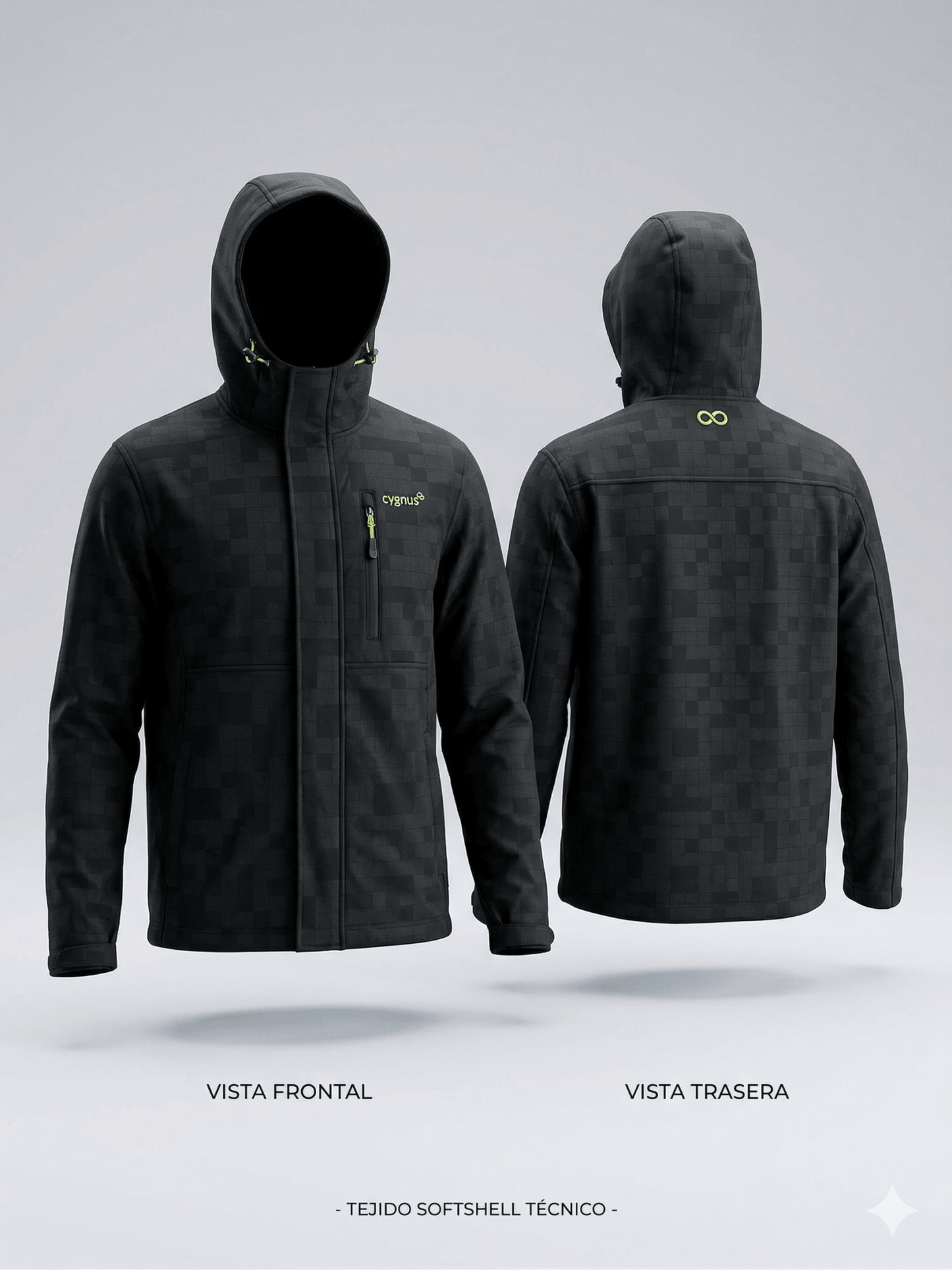 Chaqueta Cygnus Negra - LaOtraPrenda.cl - Chaqueta
