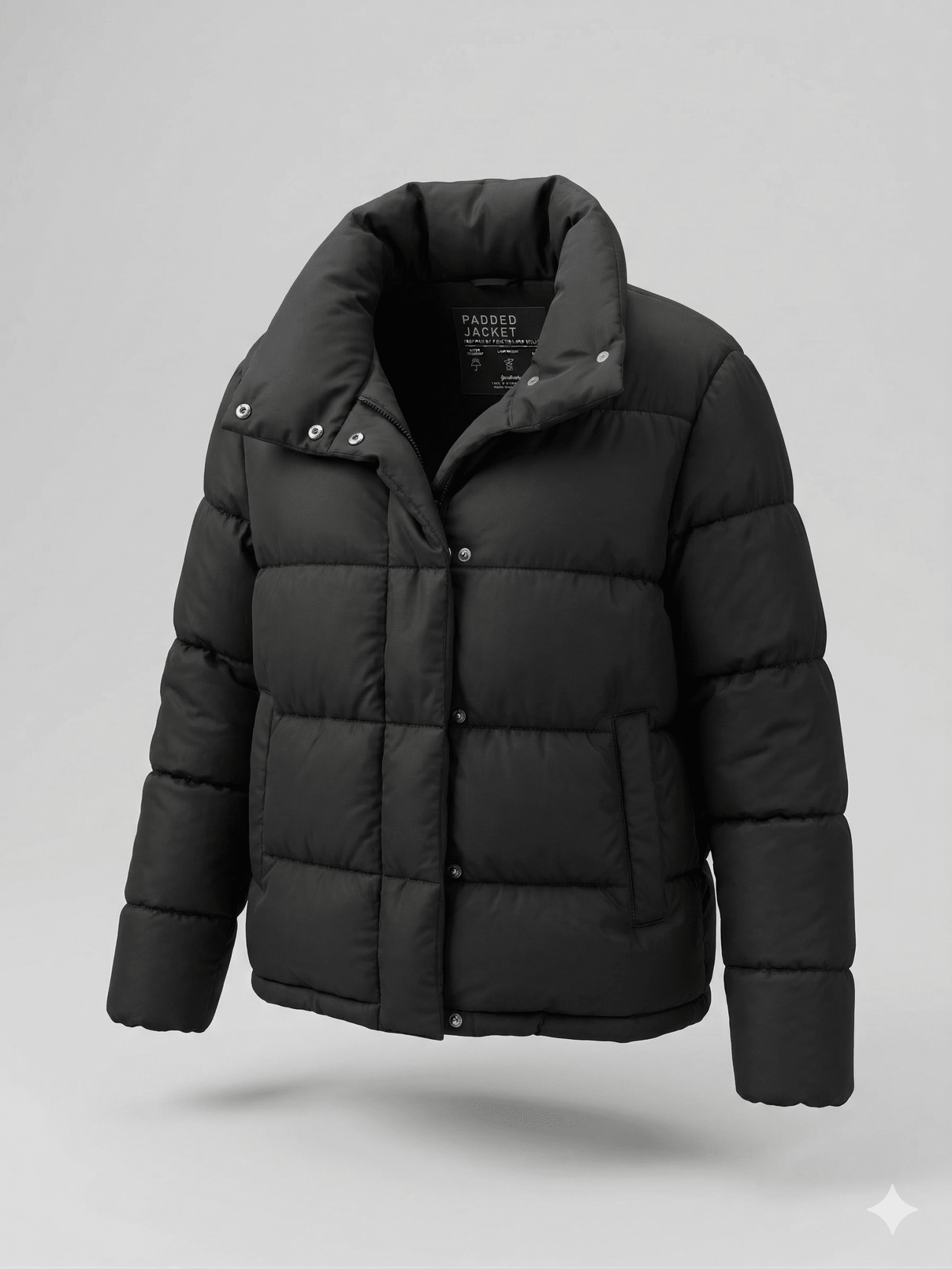 Chaqueta Padded Jacket Negra - LaOtraPrenda.cl - Chaqueta
