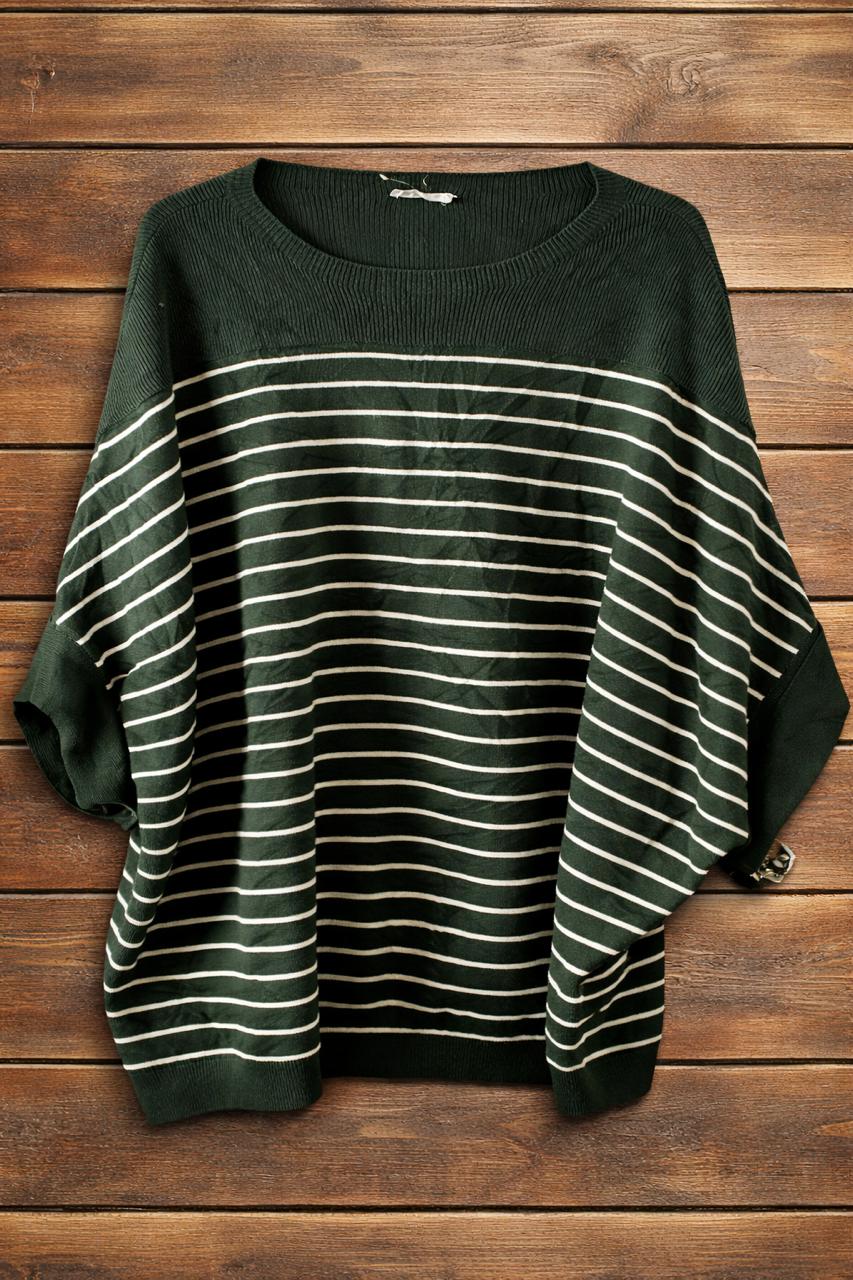 Polera Chicsoul Verde con Blanco - LaOtraPrenda.cl - Polera