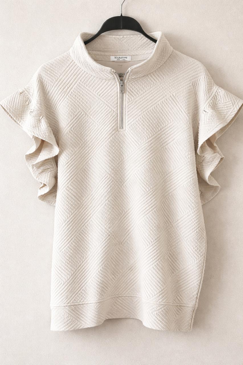 Polera Double Take Beige - LaOtraPrenda.cl - Polera