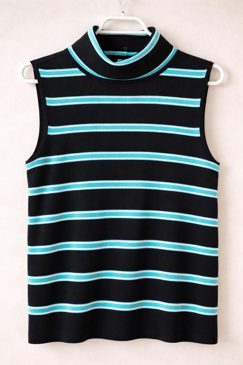 Polera Liz Claiborne Negro Con Calipso - LaOtraPrenda.cl - Polera