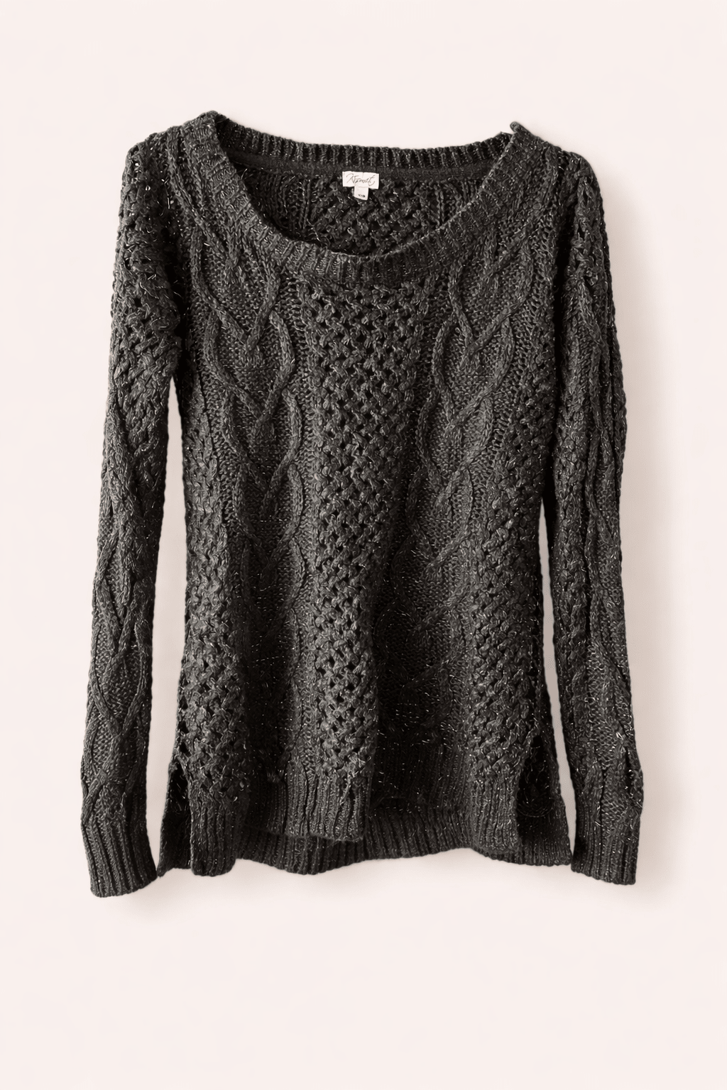Sweater Kismet Gris marengo jaspeado - LaOtraPrenda.cl - Sweater