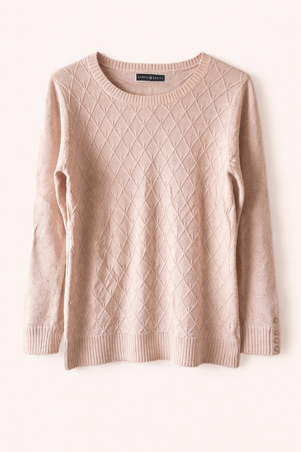 Sweater Karen Scott Rosado jaspeado - LaOtraPrenda.cl - Sweater