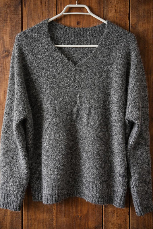 Sweater White fox Gris jaspeado - LaOtraPrenda.cl - Sweater