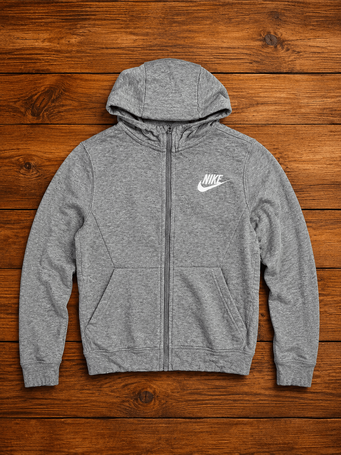 Poleron Con Cierre Niño Nike Gris - LaOtraPrenda.cl - Ropa