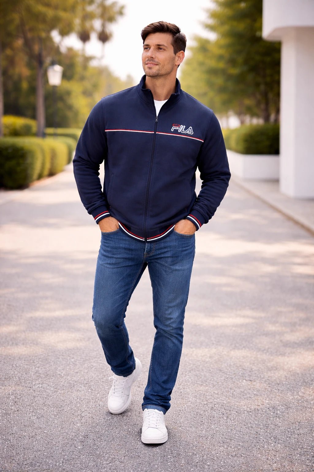 Polerón FILA Clásico Zip - LaOtraPrenda.cl - Polerón