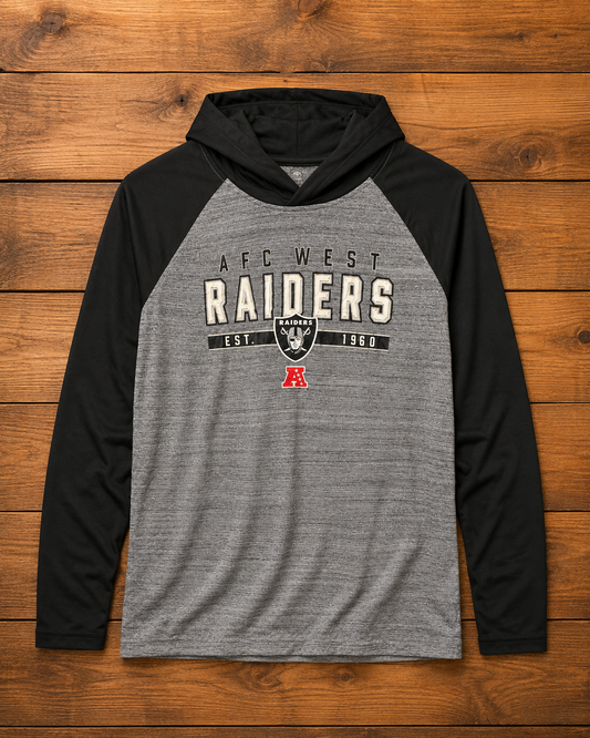 Poleron Niño Raiders NFL Gris / Negro