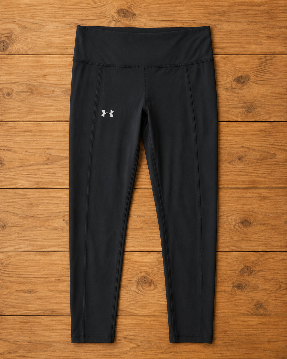 Calza Niña 3/4 Under Armour Negra
