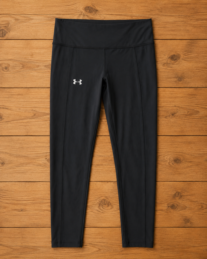 Calza Niña 3/4 Under Armour Negra