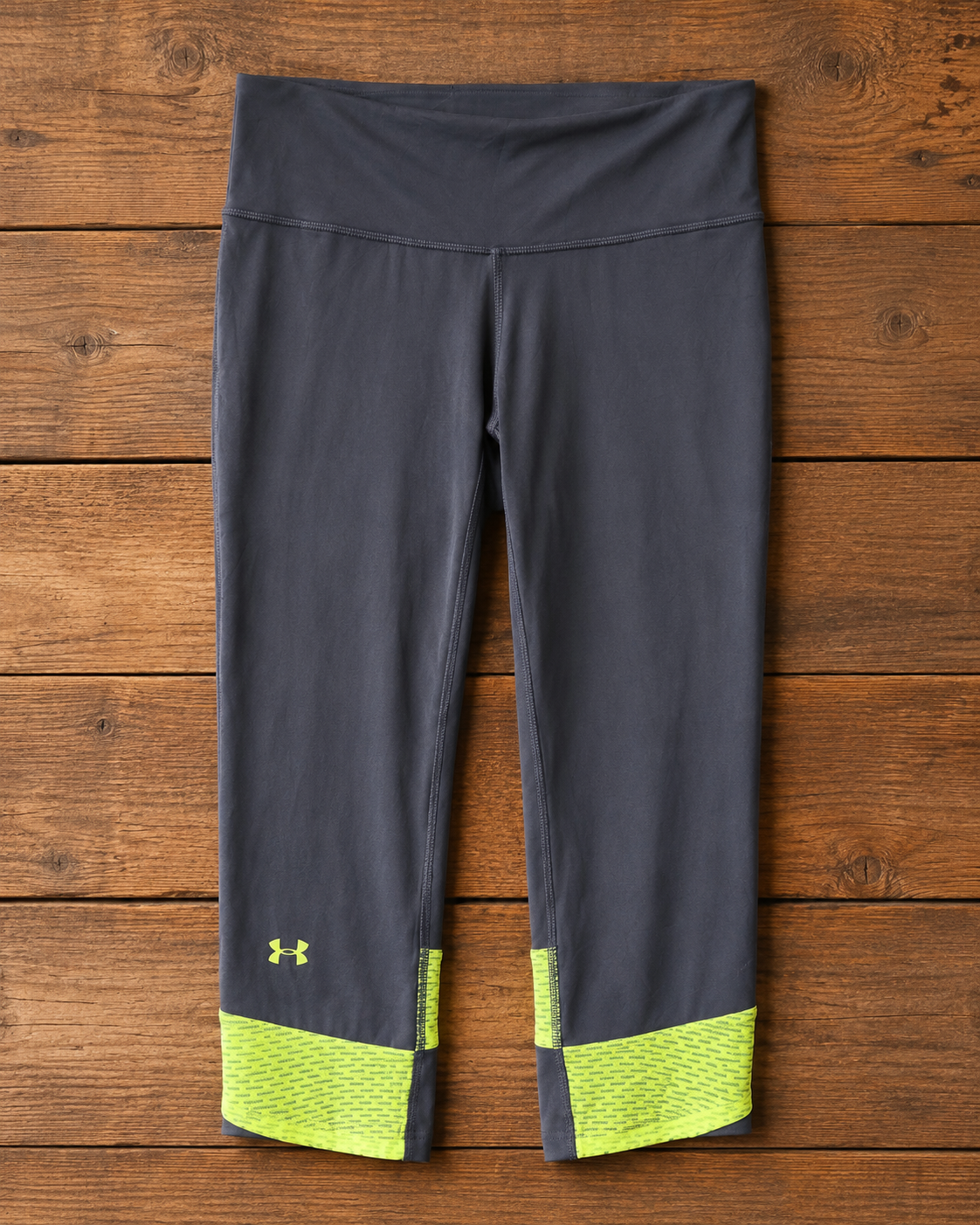 Calza Niña 3/4 Under Armour Gris/Fluor