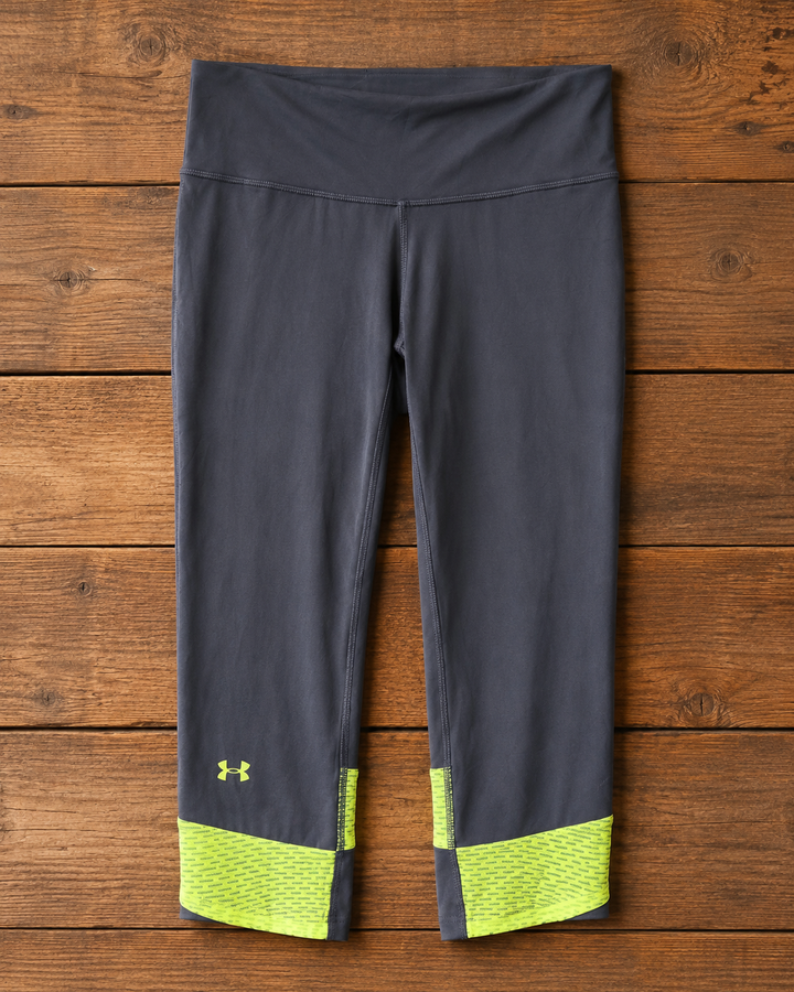 Calza Niña 3/4 Under Armour Gris/Fluor