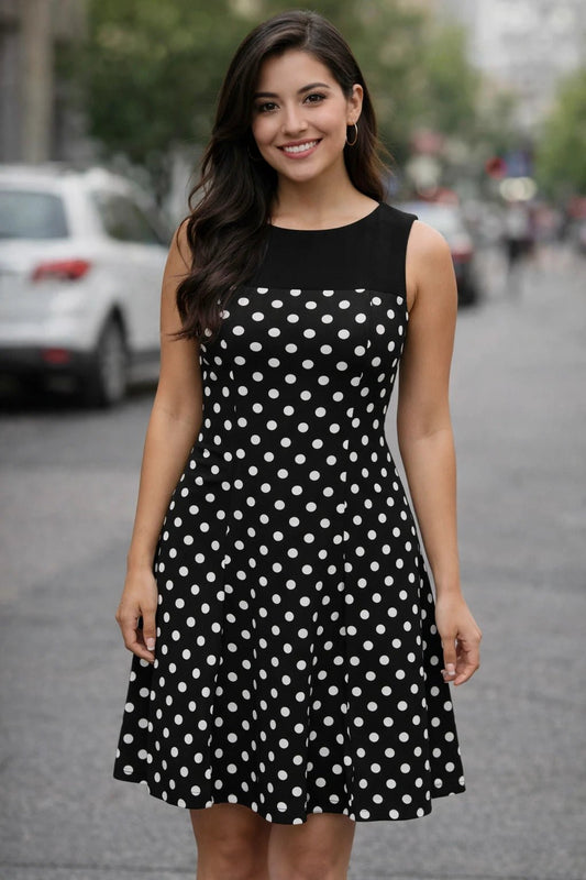 Vestido Polka Dots D'Negroni - Estilo Retro. - LaOtraPrenda.cl - Vestido