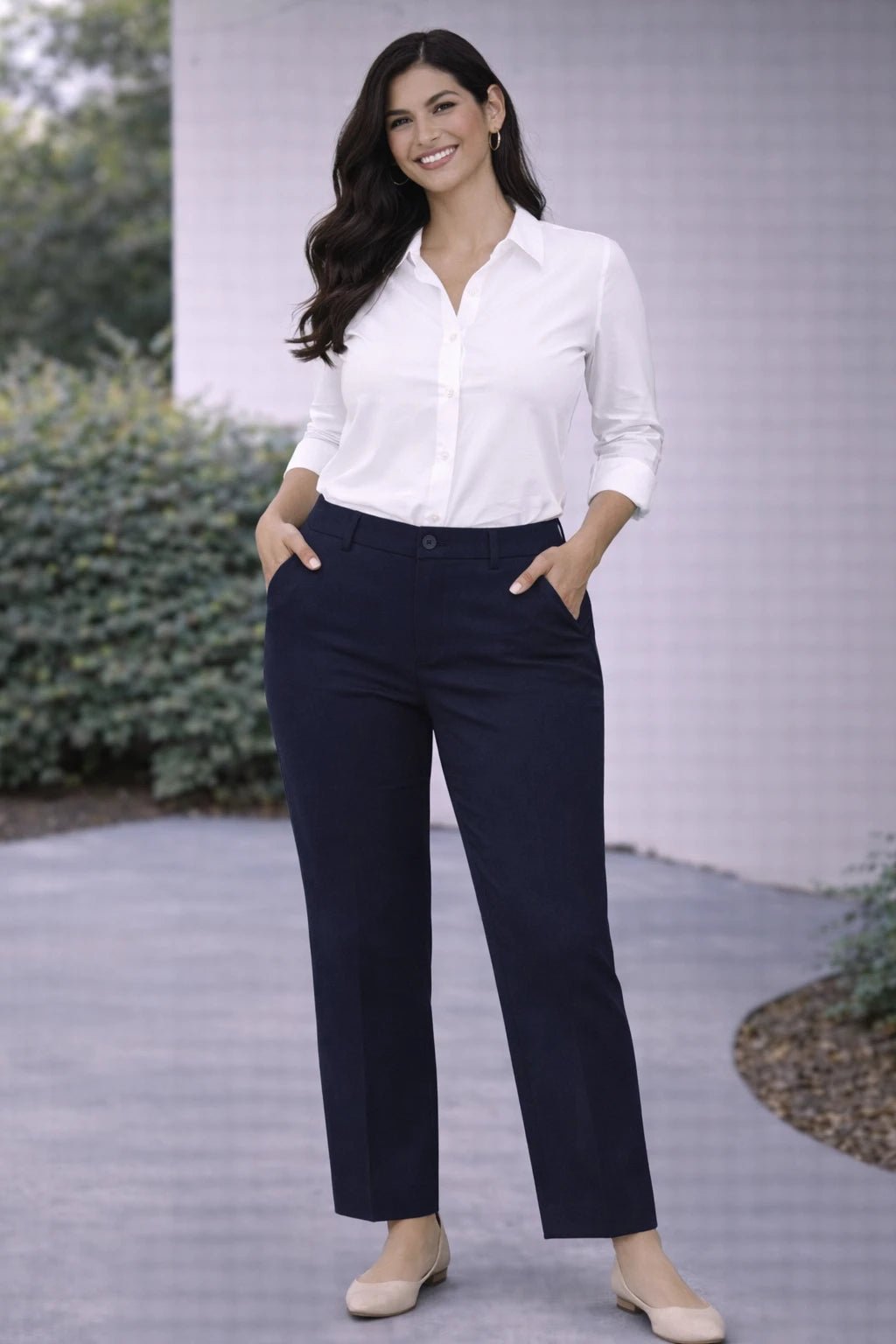 Pantalón Express azul marino / Corte Tobillero - LaOtraPrenda.cl - Pantalon